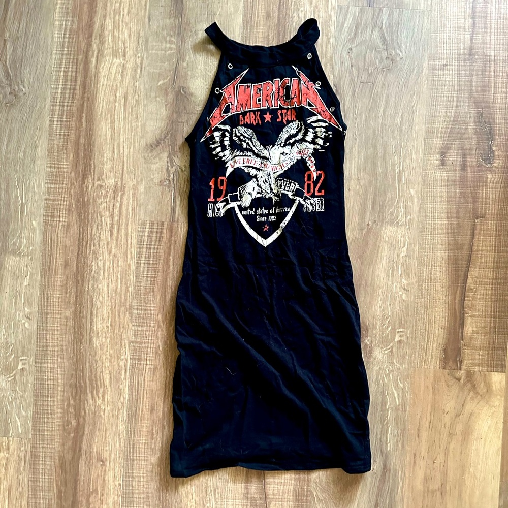 Bodycon highneck biker mini dress